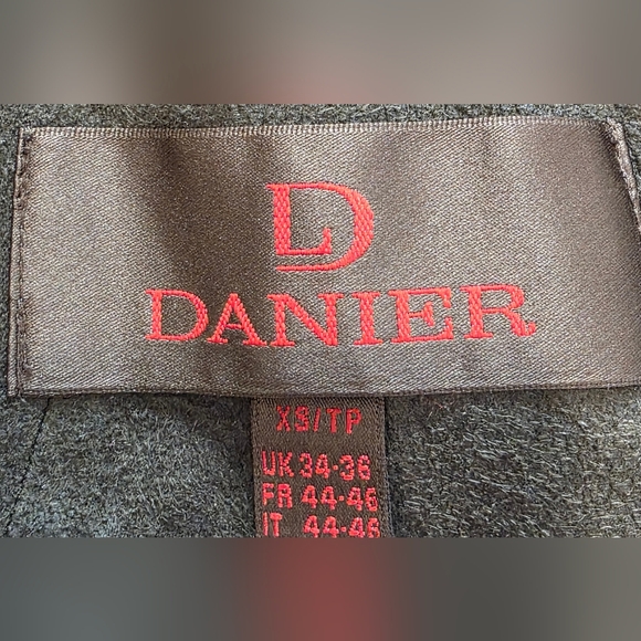 😀Danier Men's Brown Suede Utility Lined Coat XS - Picture 6 of 8